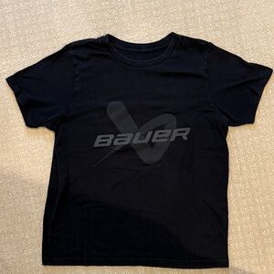 Bauer Hockey black logo tshirt - youth medium